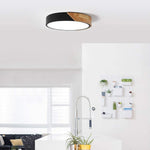 LED Ceiling Lights  12 Inch Black Modern Flush Mount Lighting Fixture Round ceiling lamp