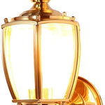 Outdoor solid brass wall sconce