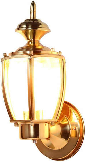 Outdoor solid brass wall sconce