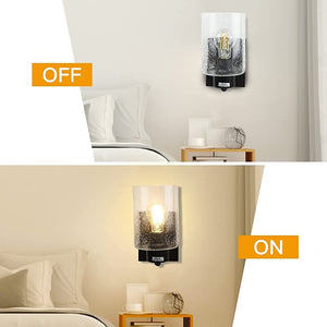 Black black bathroom vanity light bubbled glass wall light fixtures
