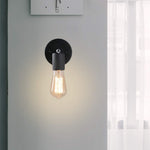 2 pack simplicity wall light fixture vintage industrial mini black wall sconce