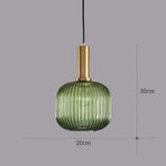 Industrial  mid century modern lamp glass pendant lighting