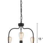 3 light industrial pendant lighting farmhouse black chandelier