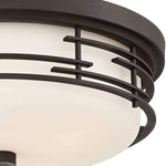 Bronze modern ceiling light flush mount lighting white glass ceiling lamp