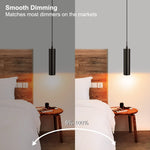 LED modern pendant light fixture matt black pendant lights for kitchen island