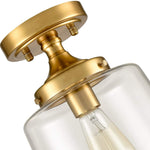Modern Semi flush Ceiling Lighting fixture glass ceiling lighting with gold finish