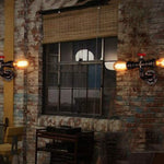 Industrial Steampunk wall light fixture water pipe wall sconce