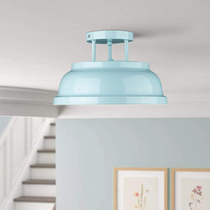 2 light modern semi flush mount close to ceiling light blue ceiling lighting