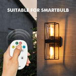 Black porch wall sconce industrial wall light fixture with glass shade
