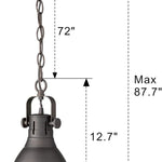 Farmhouse ceiling light pendant light fixture dome hanging lamp