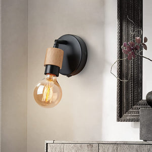 Farmhouse Black Wall Sconces with ON/Off Switch industrial wall lamp