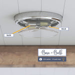 Modern nickel flush mount ceiling light drum glass ceiling lamp