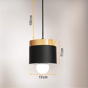 Modern wood pendant light black kitchen island pendant lights
