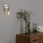 2 pack industrial vintage wall sconce fixture with nickel finish