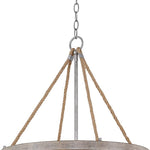 4 light farmhouse chandelier hemp rope pendant light with wood style