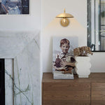 Gold arm wall light fixture retron wall lighting sconce