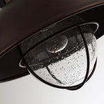 Farmhoue flush mount ceiling light fixture cage ceiling lampo with glass shade