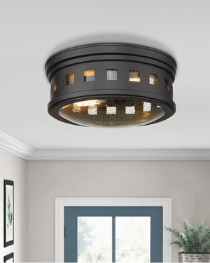 2 light flush mout ceiling lamp industrial close to ceiling light fixture with glass shade