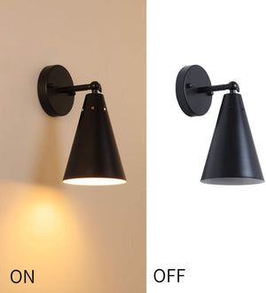 Black wall sconces set of two farmhouse swing arm wall light fixture