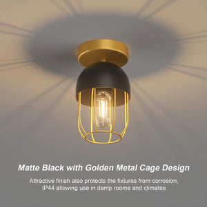 2 pack cage ceiling lamp industrial ceiling light fixture