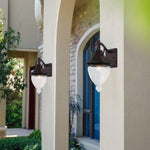 Vintage hammered glass Wall light sconces retro lantern with oil rubbed bronze finish