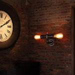 Industrial Steampunk wall light fixture water pipe wall sconce