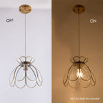 Lotus flower pendant light modern grass pendant lamp