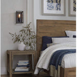 Antique wood wall sconce with antique finish