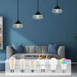 Industrial Semi Flush Mount Ceiling Light glass ceiling lamp fixture