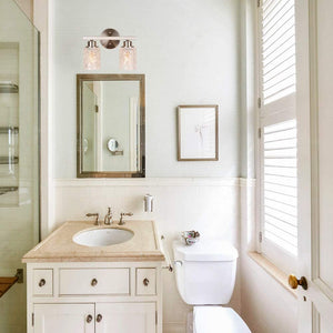 2 light bathroom wall light nickel light fixtures for bathroom above mirror