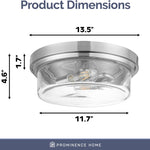 Modern nickel flush mount ceiling light drum glass ceiling lamp