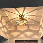 Modern Glass Ceiling Light dome vintage Ceiling Lighting lamp with brass finish
