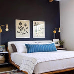 2 pack of plug in brass wall light swing arm wall sconce