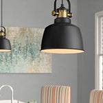 Farmhouse black chandelier industrial hanging light fixture for kitchen island