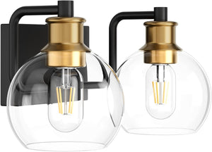 2 light vintage bathroom wall sconce farmhouse glass wall light over mirror