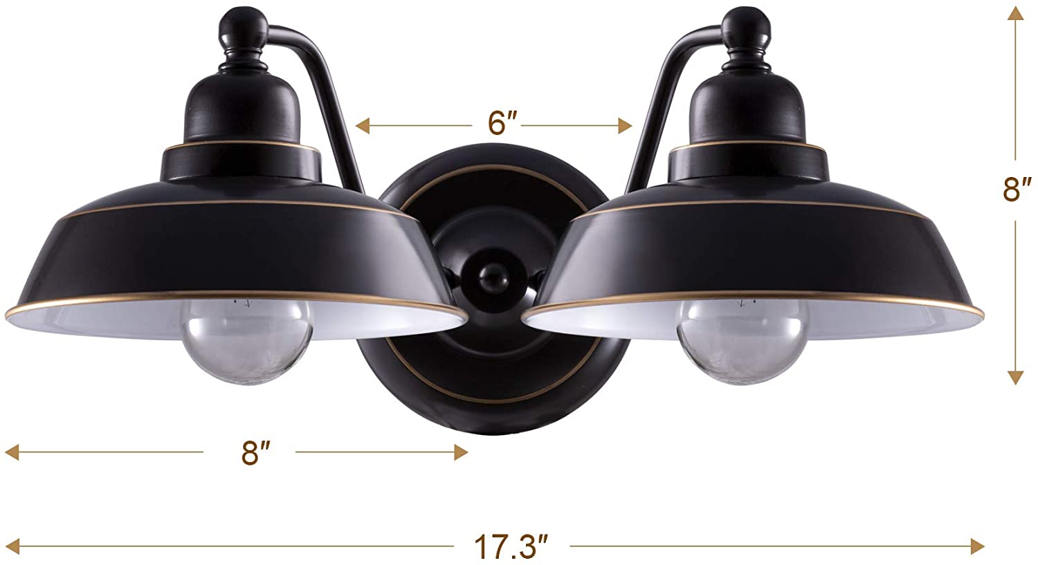 2 light rust vanity wall light black industrial wall mount lighting fixture