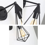 Black modern wall sconce farmhouse cage wall lighting
