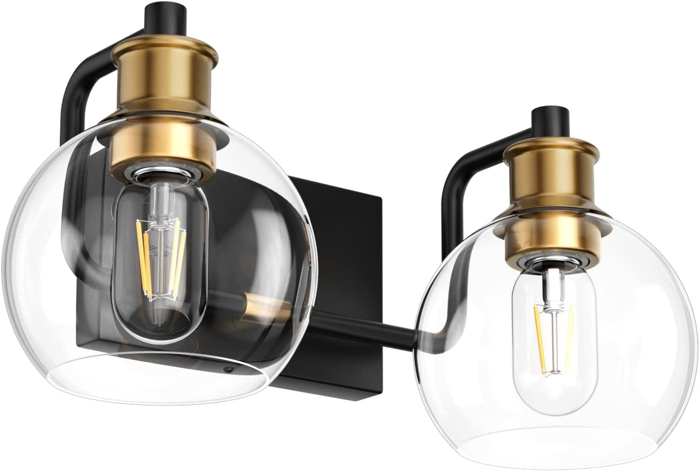 2 light vintage bathroom wall sconce farmhouse glass wall light over mirror