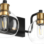 2 light vintage bathroom wall sconce farmhouse glass wall light over mirror
