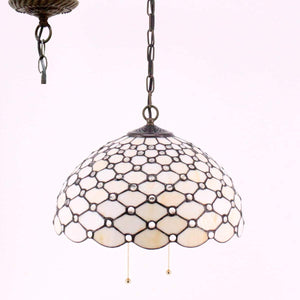 Tiffany pendant light Large Swag Stained Glass pendant lamp