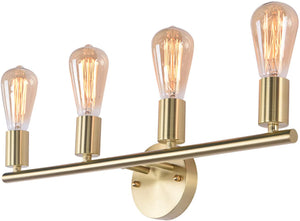 4 light wall light fixture gold vanity marrow wall sconce