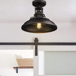 Hallway farmhouse ceiling light fixture black semi flush mount light fixture