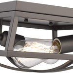 Farmhouse flush mount ceiling light fixture 2 light ceiling lamp