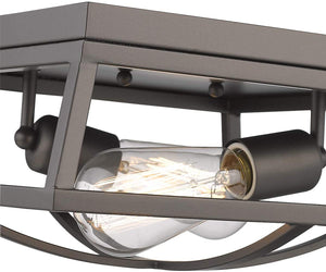 Farmhouse flush mount ceiling light fixture 2 light ceiling lamp
