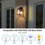 Industrial rustic patio lighting farmhouse glass dusk to dawn outdoor lighting