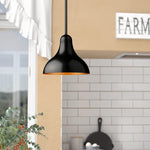 Black pendent lights in kitchen farmhouse pendant lamp