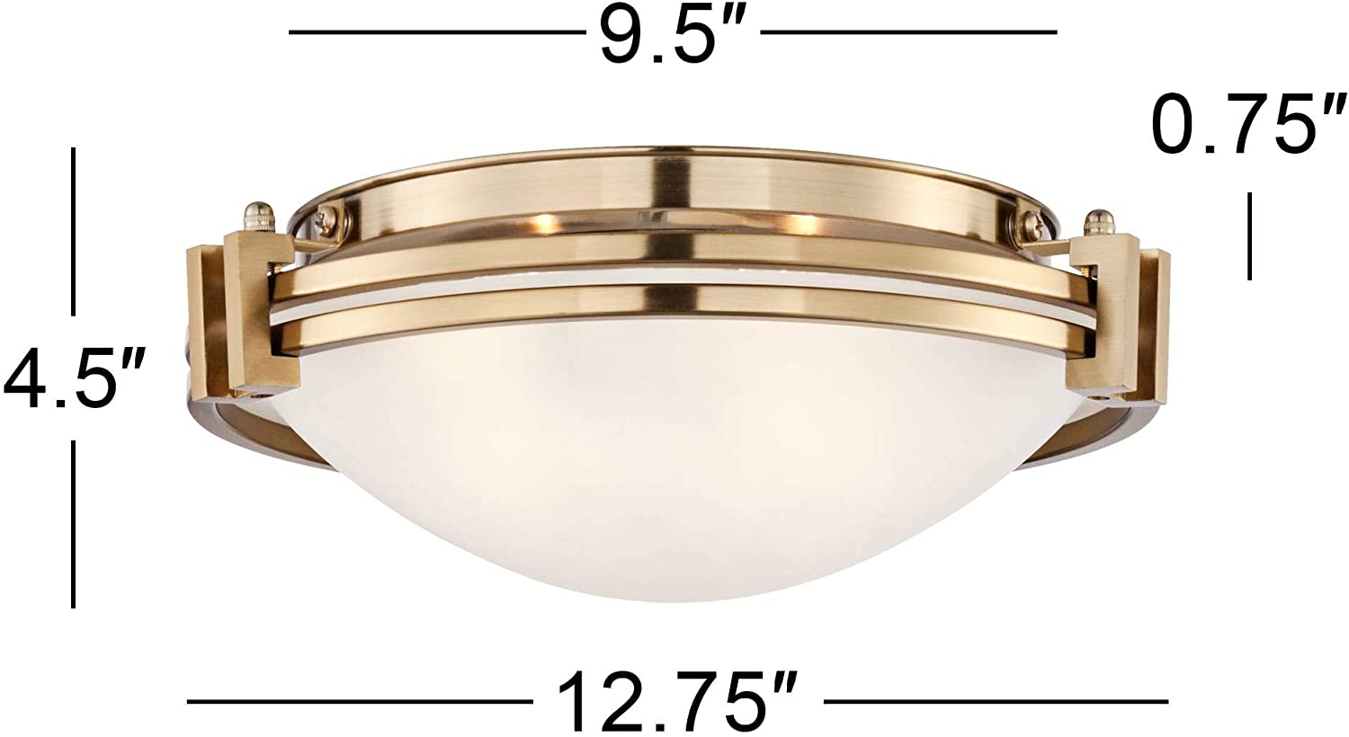 Mid century modern close to ceiling light flush mount fixture glass ceiling lamp