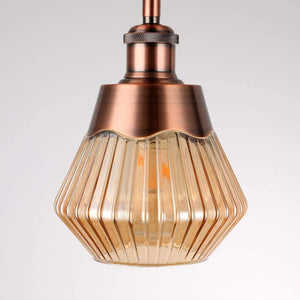 Industrial semi flush mount ceiling light fixture antique ceiling lamp