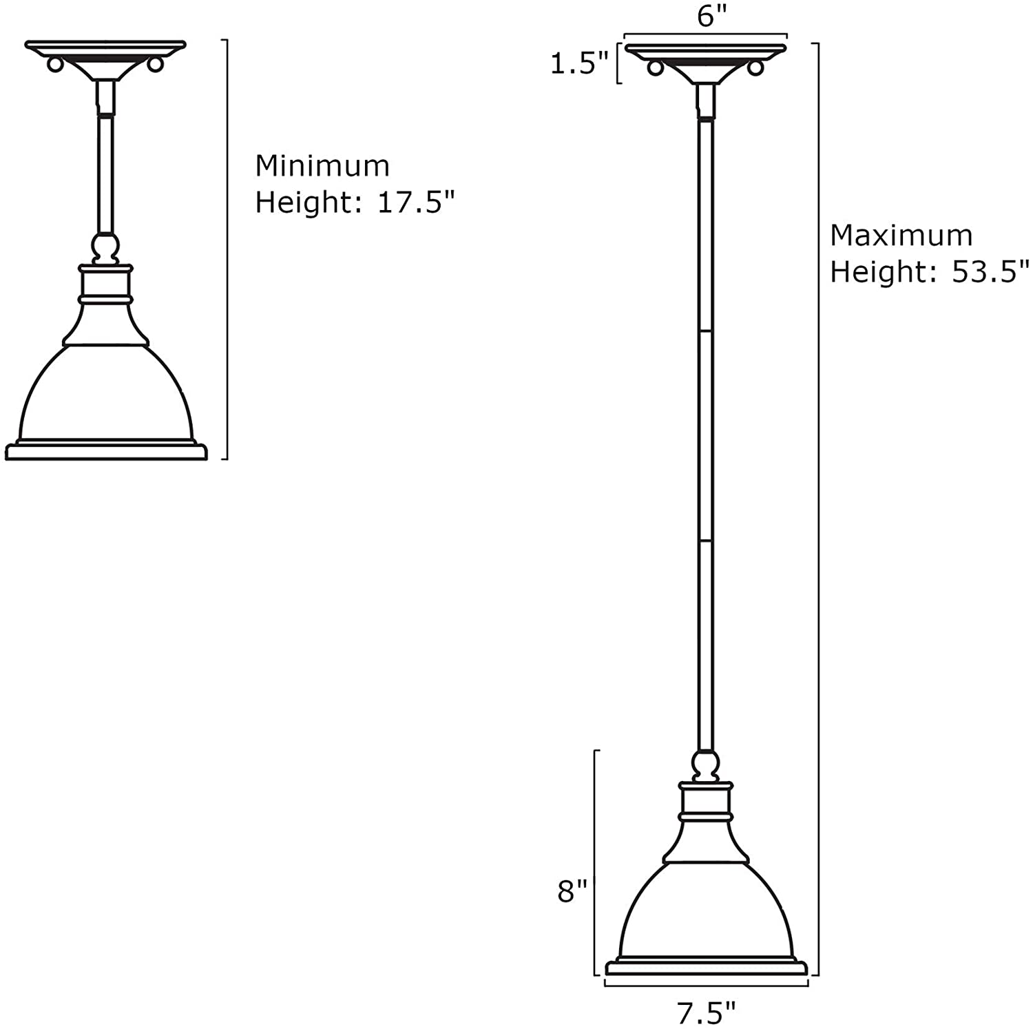 Modern adjustable frosted glass pendant light with nickel brushed finish