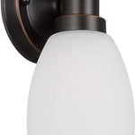 Indoor wall sconce with switch industrial glass wall light fixture